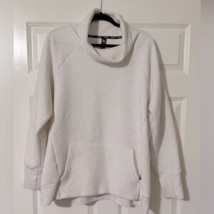 Oversized cream cowl sweatshirt